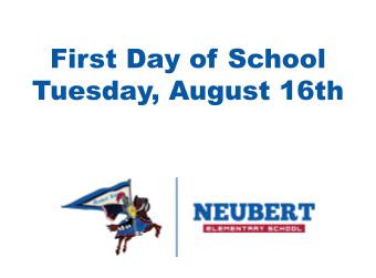 First Day of School - August 16, 2022
